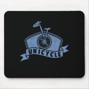 Unicycle Cycling Biking Biker Riding Bike Bicycle  Mouse Pad