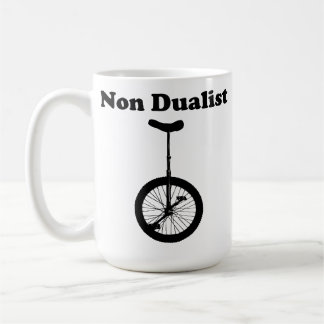 Unicycle non dual humour mug