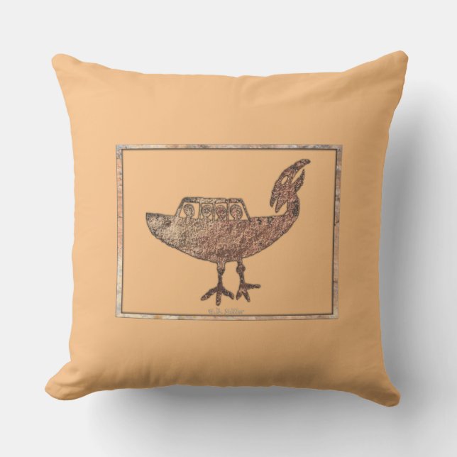 Unidentified Flying Object Outdoor Pillow (Front)