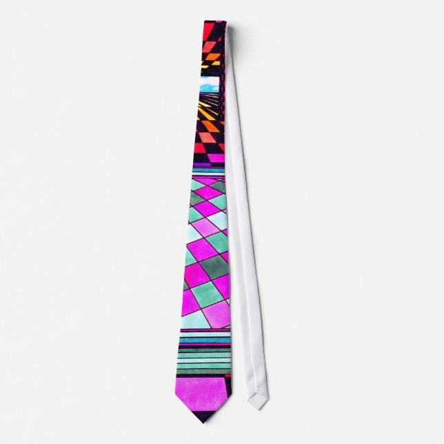 Unified Theory - Ugly Mens Designer Pop Art Tie (Front)