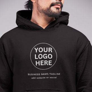 Uniform Black Business Logo Promotional  Hoodie