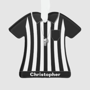 Uniforme noir de douilles d'arbitre personnalisé