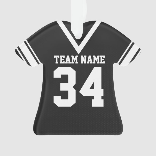 Uniforme noire de football Jersey (devant)