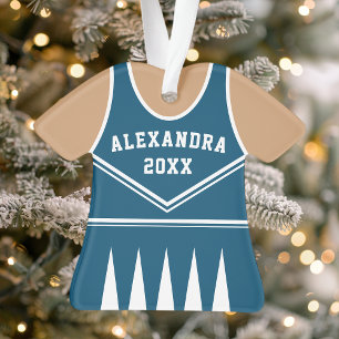 Uniforme personnalisé de cheerleader marine