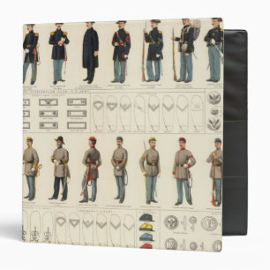 Uniforms, US, CS armies Binder