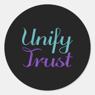 Unify Trust, Mental Health Awareness Classic Round Sticker