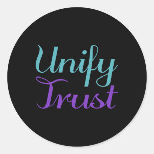 Unify Trust Suicide Prevention Awareness Classic Round Sticker