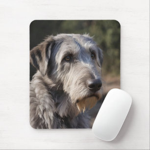 "Unimpressed Majesty: The Wolfhounds' Stoic Gaze" Mouse Pad