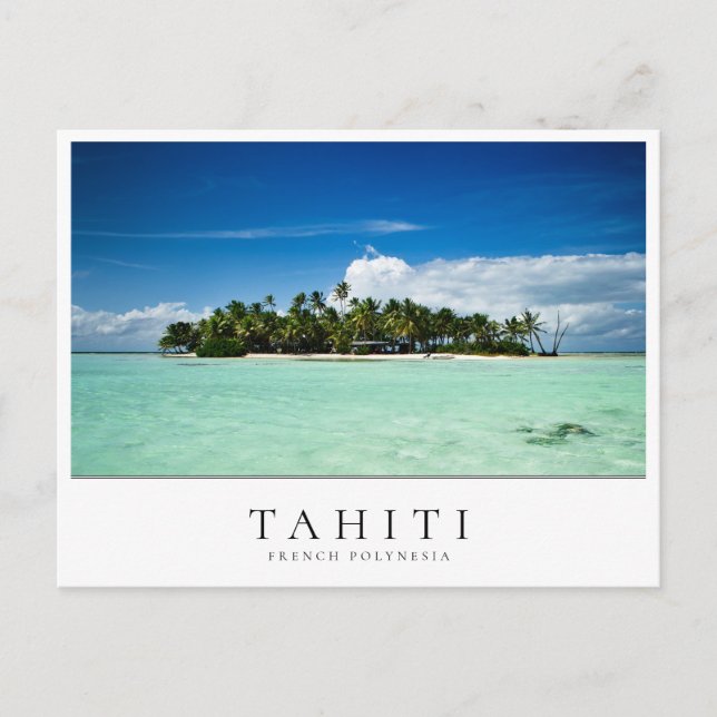 Uninhabited island in Tahiti, French Polynesia Postcard (Front)