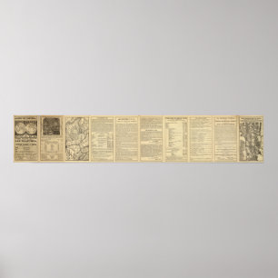 Union and Central Pacific Railroad Lines Poster