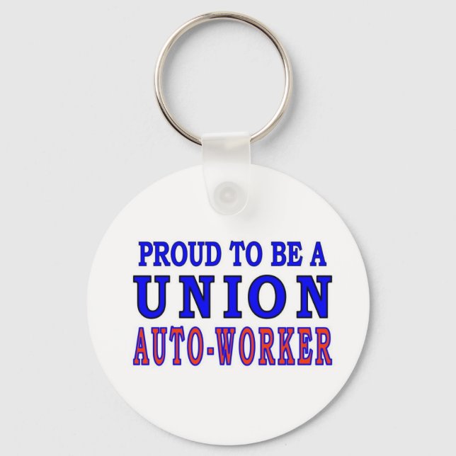 UNION AUTO- WORKER KEYCHAIN (Front)
