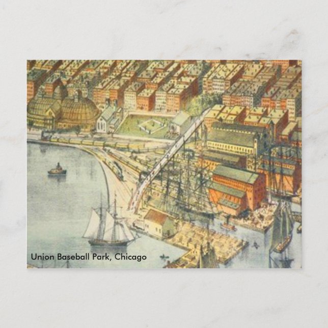 Union Baseball Park 1st Home Of The Postcard (Front)