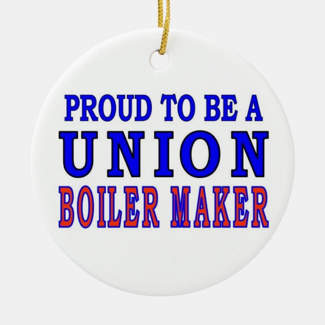 UNION BOILER MAKER CERAMIC ORNAMENT (Front)