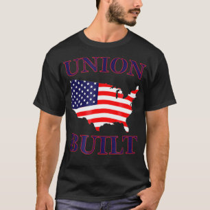 Union Built American Flag Graphic T-Shirt