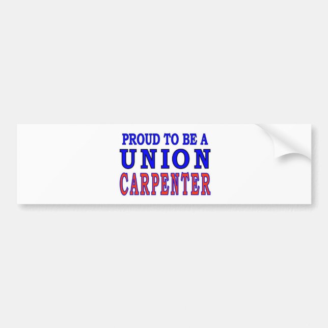 UNION CARPENTER BUMPER STICKER (Front)