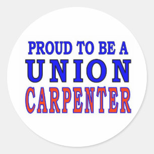 UNION CARPENTER CLASSIC ROUND STICKER