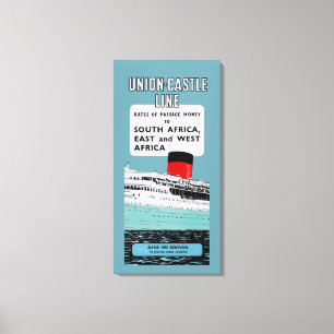 Union Castle Line Brochure ~ L Canvas Print