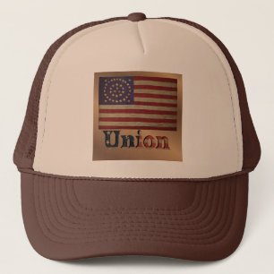 Union Civil War Flag ✨ Vintage Historical  Trucker Hat