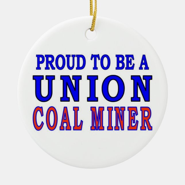 UNION COAL MINER CERAMIC ORNAMENT (Front)