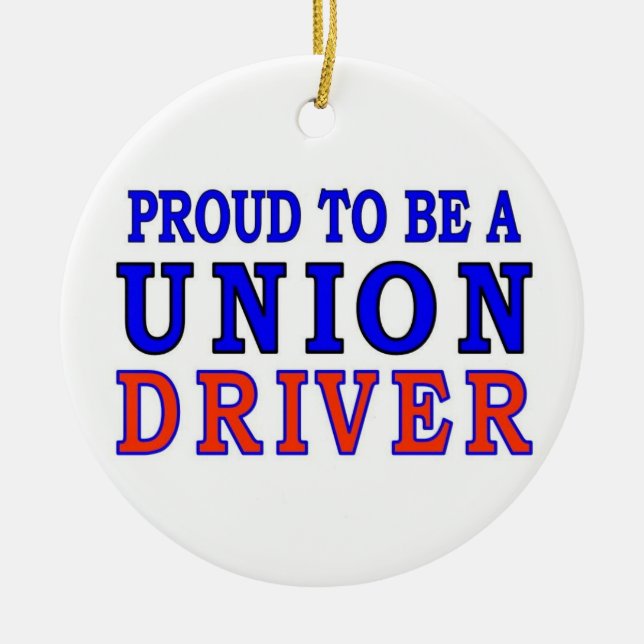 UNION DRIVER CERAMIC ORNAMENT (Front)