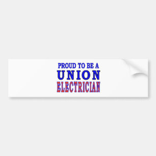 UNION ELECTRICIAN BUMPER STICKER