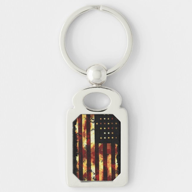Union Flag American Civil War Keychain (Front)