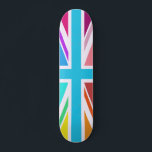 Union Flag/Jack Design – Multicoloured Skateboard<br><div class="desc">Union Flag (also known as the Union Jack), British flag in a spectrum of colors.</div>
