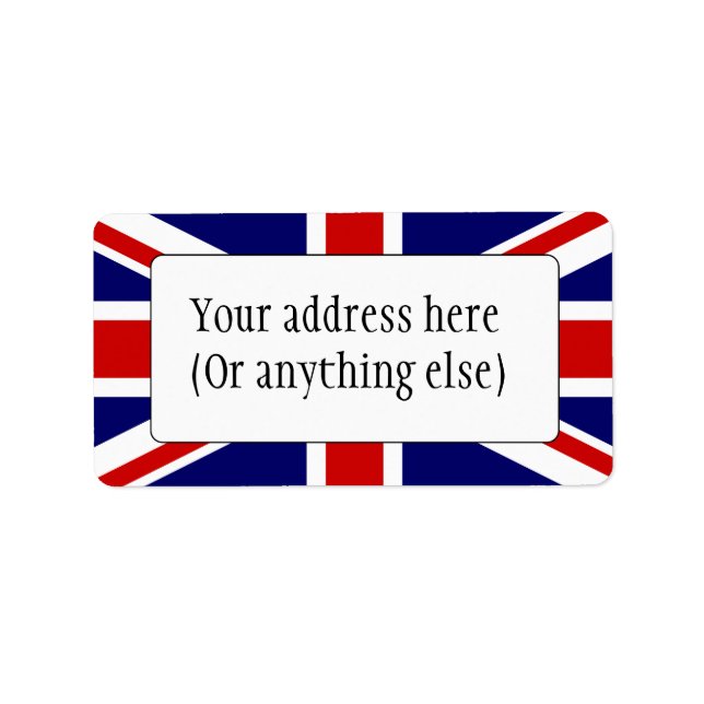 Union Flag Label (Front)