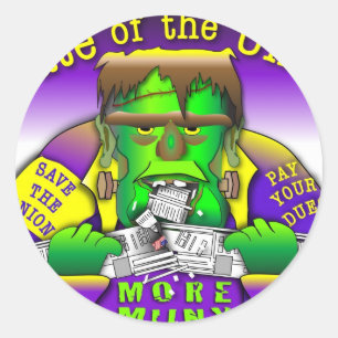 Union Frankenstein Classic Round Sticker