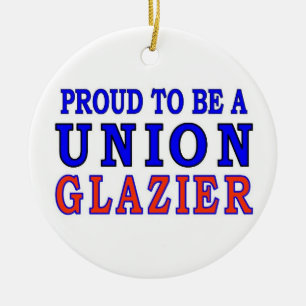 UNION GLAZIER CERAMIC ORNAMENT