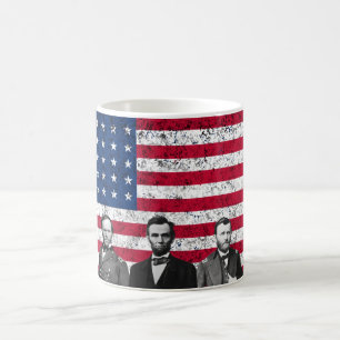 Union Heroes and The American Flag Coffee Mug