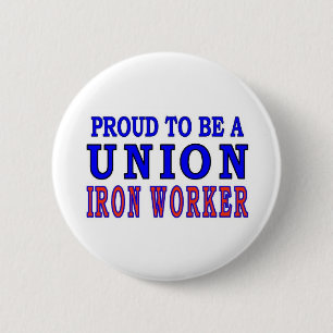 UNION IRON WORKER 2 INCH ROUND BUTTON