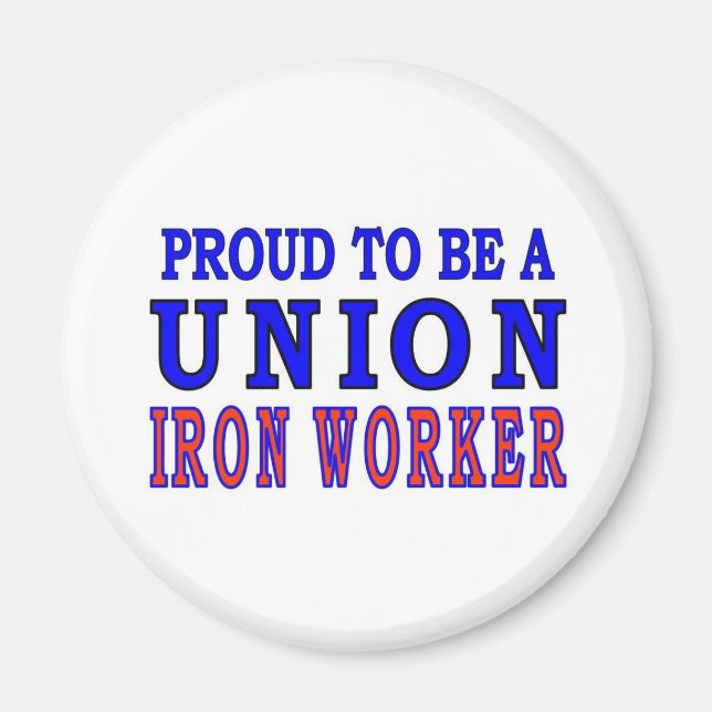 UNION IRON WORKER MAGNET (Front)