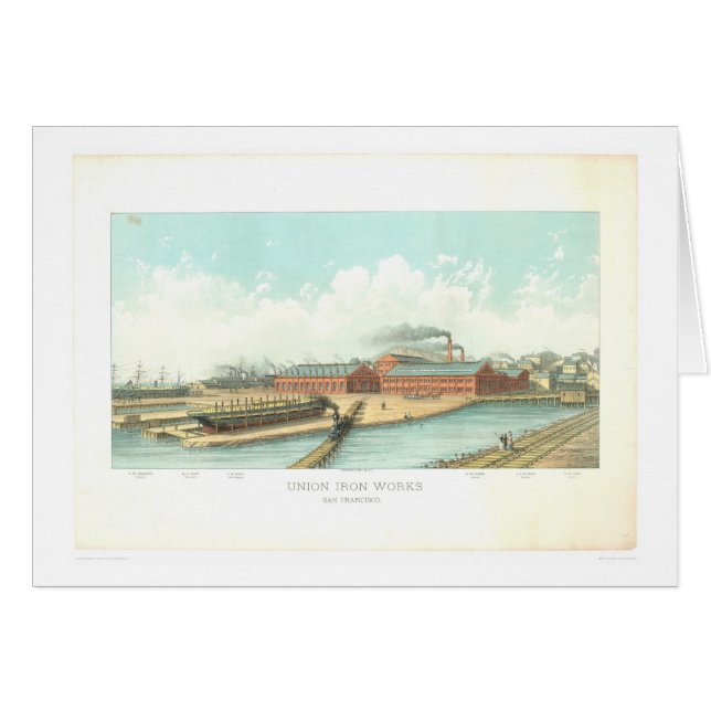 Union Iron Works in San Francisco (1801A) (Front Horizontal)