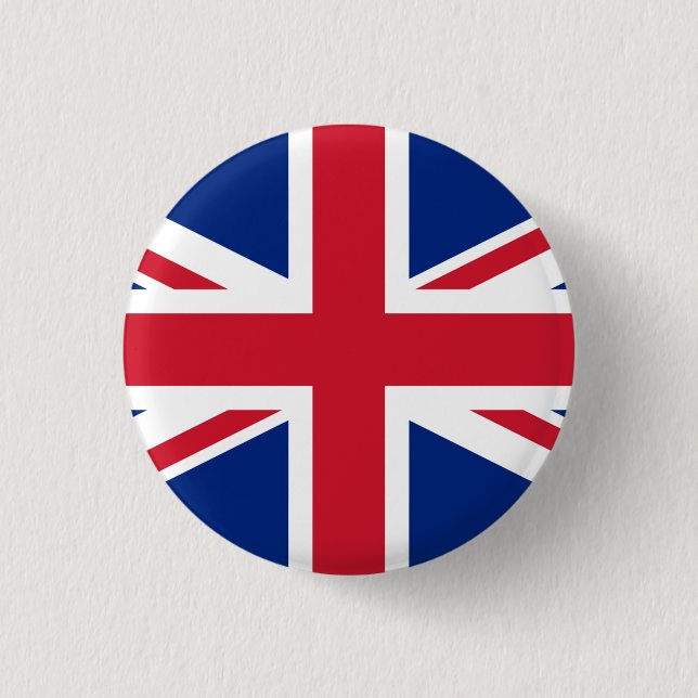 "UNION JACK" 1 INCH ROUND BUTTON (Front)