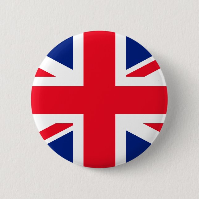 Union Jack 2 Inch Round Button (Front)