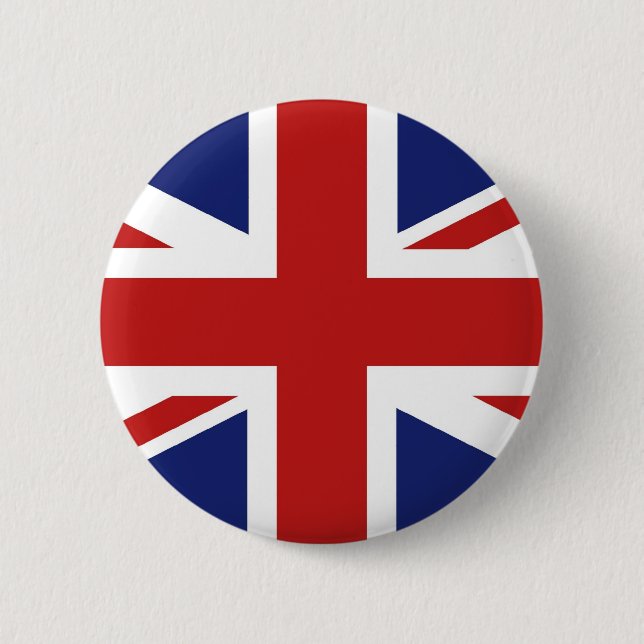 Union Jack 2 Inch Round Button (Front)