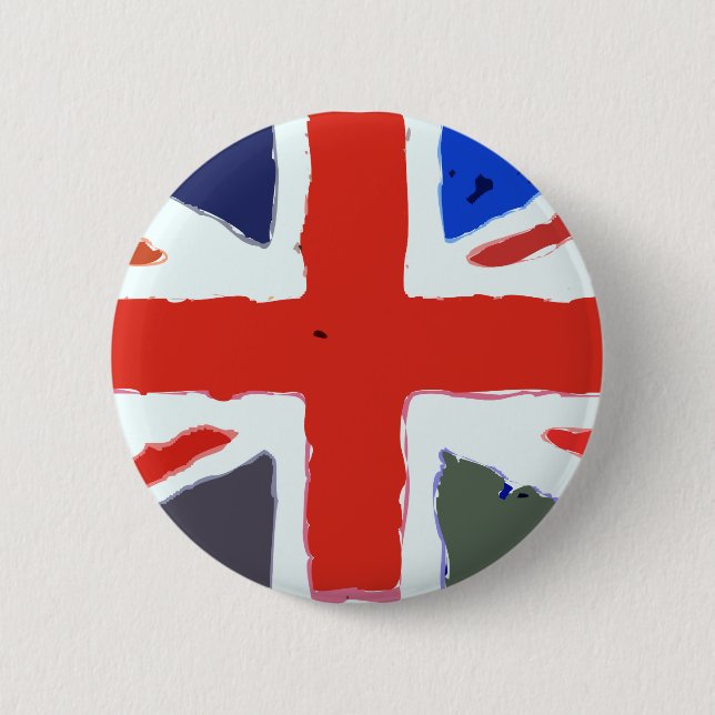 Union Jack 2 Inch Round Button (Front)