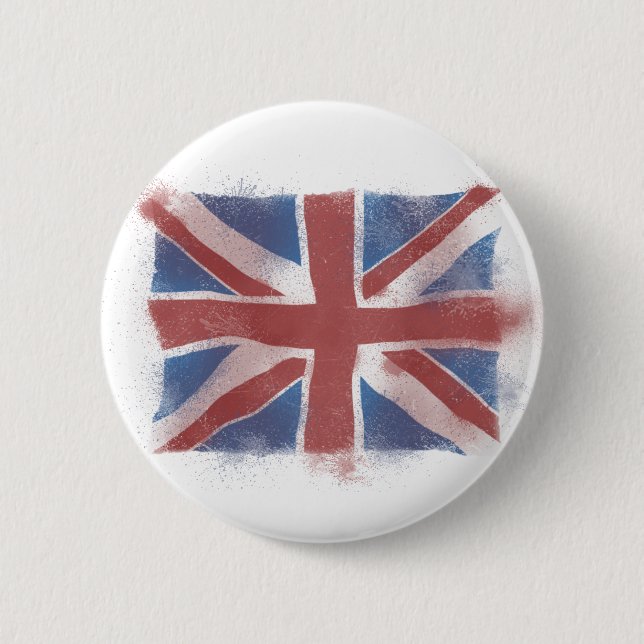 Union Jack 2 Inch Round Button (Front)