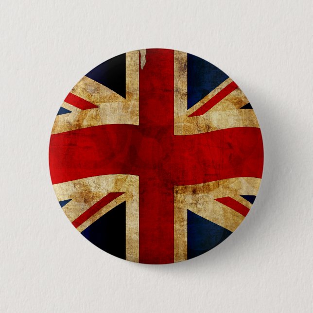 Union Jack 2 Inch Round Button (Front)