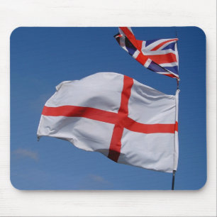 Union Jack and England Flag Mouse Pad
