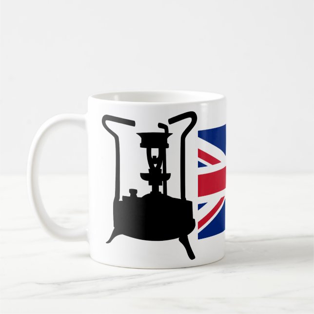 Union Jack and Paraffin pressure stove Coffee Mug (Left)