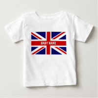 Union Jack baby tops | Personalizable british flag