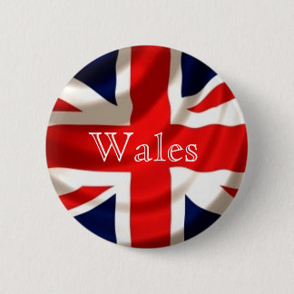 Union Jack Badge (Wales) 2 Inch Round Button