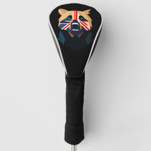 Union Jack Bear Golf Head Cover