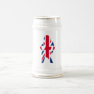 Union jack beer stein