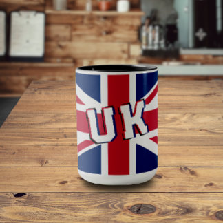 Union Jack Big Text Mug