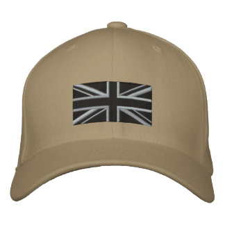 Union Jack - Black Embroidered Hat