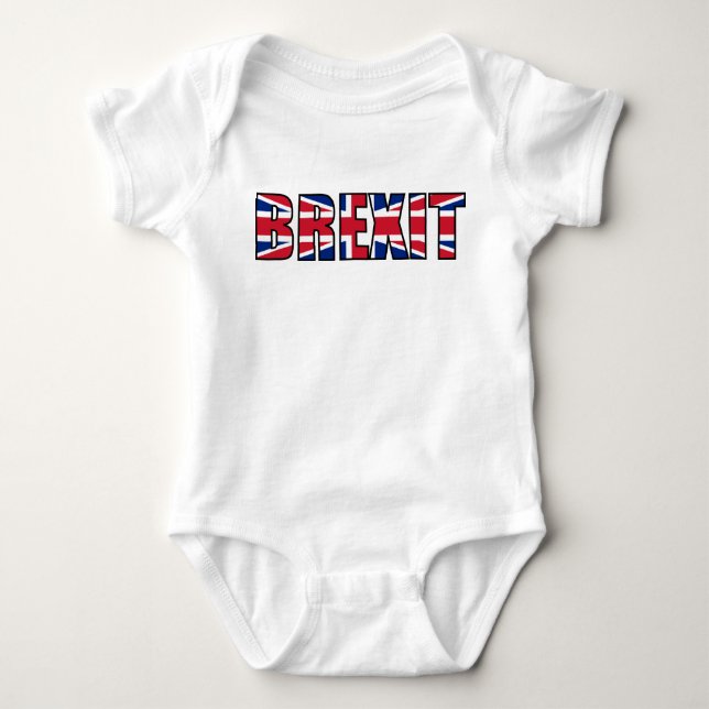 Union Jack Brexit Baby Bodysuit (Front)