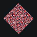 Union Jack British England UK Flag Bandana<br><div class="desc">* British Union Jack (UK Great Britain) Country Flag: Layers, upon layers of the British Flag created with a grunge style, vintage, or distressed worn-out look. * Two sizes available. * Perfect for pets and their owners! * Add a photo and/or text to personalize. * Click the CUSTOMIZE button to...</div>